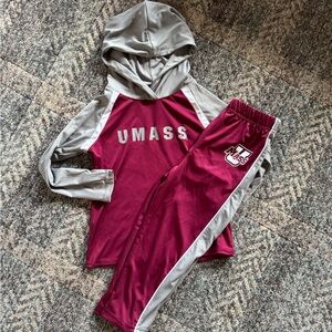 UMass Kids Matching Set - Maroon and Gray